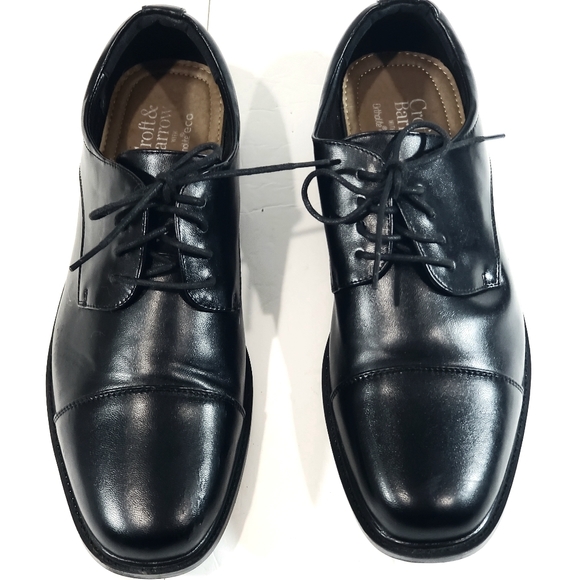 Croft & Barrow Ortholite ECO Black Cap Toe Oxford Dress Career Shoe Men Size 9W - Picture 3 of 10